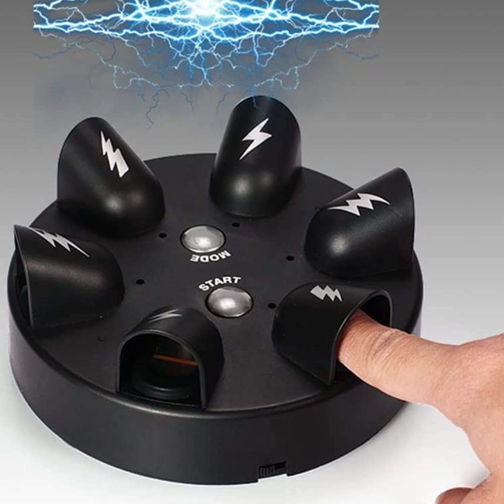 Micro Electric Shocking Lie Detector, Finger Shock Game Shocking Roulette Truth Or Dare Game Party Analyzer Consoles Gifts,Decompression Funny Toy