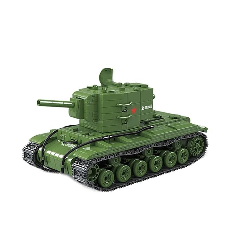 General Jim's Military Themed WW2 Building Blocks Tank Sets for World War 2 Brick Building Enthusiats (Soviet KV2 Panzer Tank)