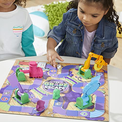 Hasbro Gaming Grape Escape Board Game for Kids Ages 5 and Up, Fun Family Game with Modeling Compound