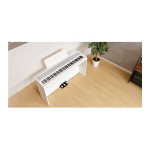 Korg B2SP Digital Piano Package (White) Bundle with Piano Bench and Piano Book (3 Items)