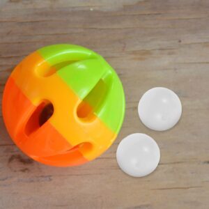 STOBOK 50PCS Noise Maker Repair Ball Rattle Box Repair Toy Insert Maker Sound Ball Toys Squeaker Noise Maker Rattle Insert Crafts Replacement Accessories for Kids Toy ( 24mm )