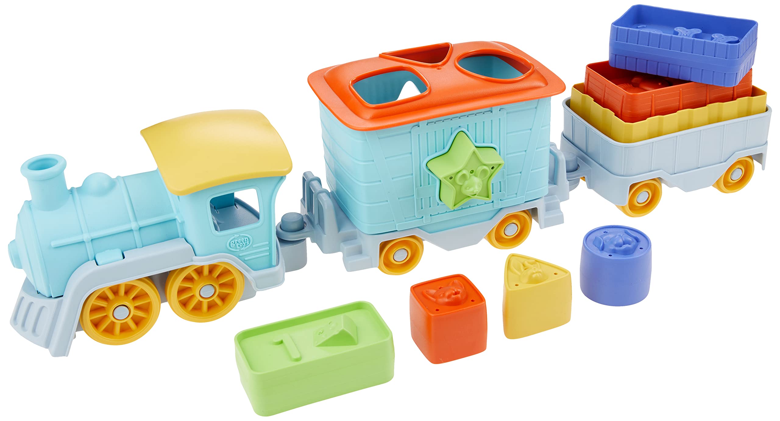 Green Toys FC Stack & Sort Train