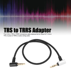 Acogedor 3.5mm TRS to TRRS Microphone Cable, Multifunctional Adapter Cable for RODE SC7 Connector, Videomicro, Go, Wireless Go Videomic Pro etc.