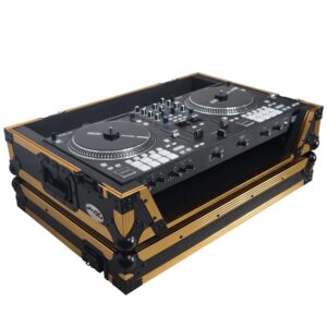 prox ata flight style road case for rane one dj controller with wheels - high-density protective foam for interior support - protective finish on laminated 3/8" plywood - xs-rane one w fgld