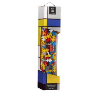 PLUS PLUS - Inspired - Mondrian, Composition A - 350 Pieces - Open-Ended, Art Construction Building Toy, Interlocking Mini Puzzle Blocks