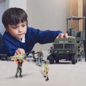 Tuanse 26 Pcs SWAT Team and Military Action Figures Playset With Weapons, Army Toys for Kids Boys Girls