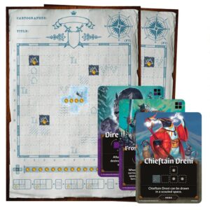 Thunderworks Games - Cartographers: Map Pack 4, Frozen Expanse | Expansion for The Award-Winning Game of Fantasy Map Drawing | Strategy Flip and Write Board Game |Family Game for 1-75 Players