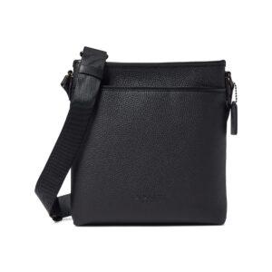 COACH Mens Gotham Slim Crossbody in Pebble Leather, Black