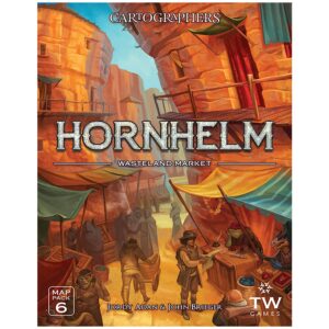 thunderworks games - cartographers: map pack 6, hornhelm |expansion for the award-winning game of fantasy map drawing | strategy flip and write board game | family game for 1-75 players