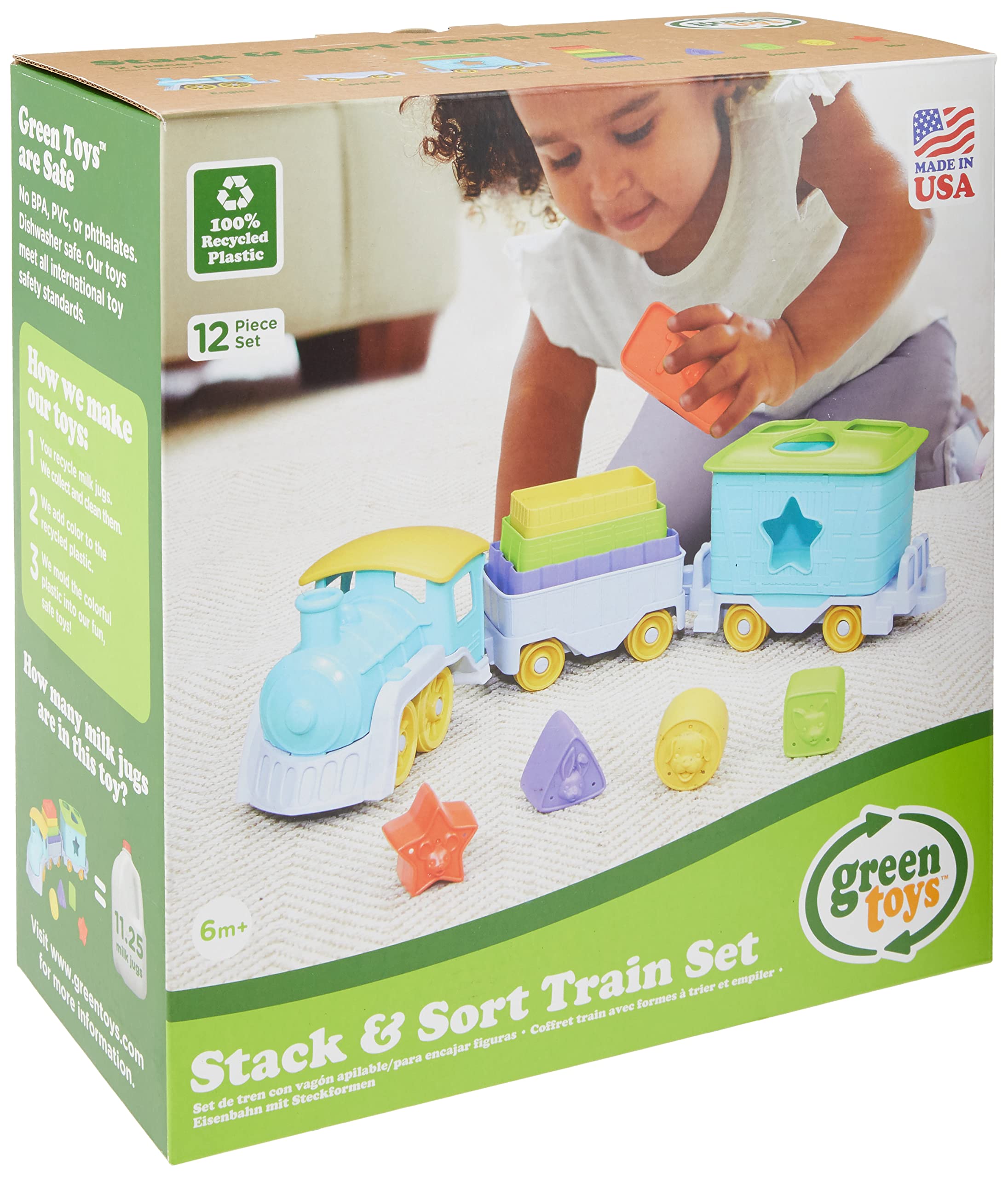 Green Toys FC Stack & Sort Train