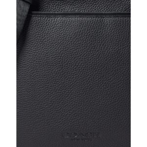 COACH Mens Gotham Slim Crossbody in Pebble Leather, Black