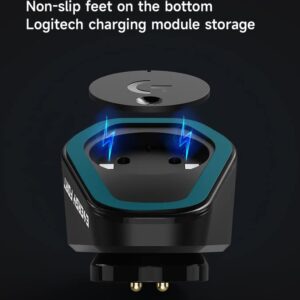 BRIMFORD Charging Dock for Logitech Computer Mouse G Pro X Superlight, G502/G502X/G502X Plus Lightspeed,G703,G903, RGB Mice Wireless System, 2 USB Slots