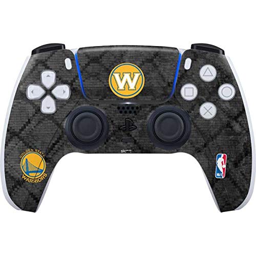 Skinit Gaming Decal Skin Compatible with PS5 and Compatible with PS5 Digital Edition DualSense Controller - Officially Licensed NBA Golden State Warriors Dark Rust Design