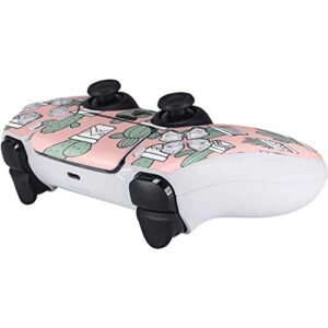 Skinit Decal Gaming Skin Compatible with PS5 Controller - Pink Cactus Design