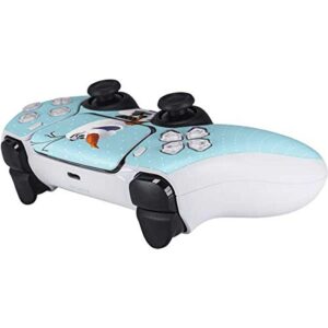 Skinit Decal Gaming Skin Compatible with PS5 Controller - Officially Licensed Disney Frozen Olaf Polka Dots Design