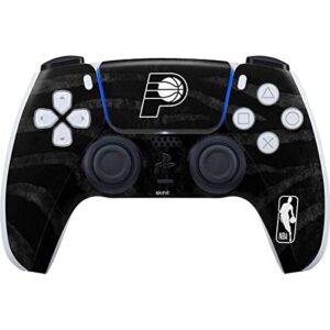 skinit gaming decal skin compatible with ps5 and compatible with ps5 digital edition dualsense controller - officially licensed nba indiana pacers black animal print design