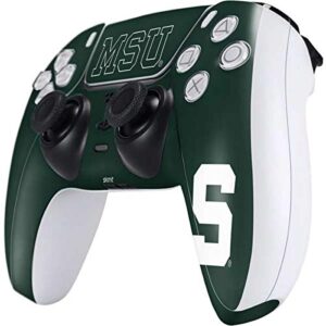 Skinit Decal Gaming Skin Compatible with PS5 Controller - Officially Licensed Michigan State University MSU Letters Design