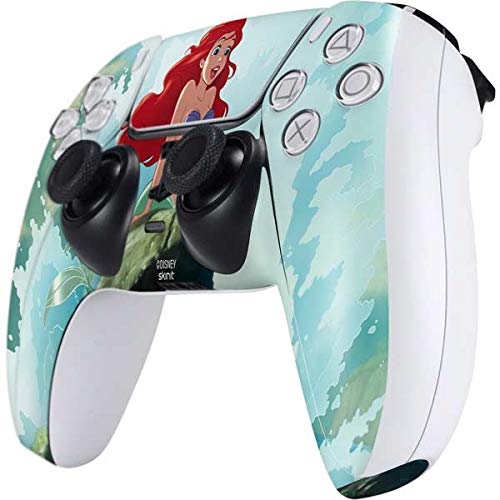 Skinit Decal Gaming Skin Compatible with PS5 and Compatible with PS5 Digital Edition DualSense Controller - Officially Licensed Disney Ariel Part of Your World Design