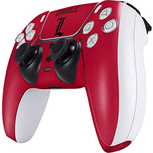 Skinit Decal Gaming Skin Compatible with PS5 Controller - Officially Licensed University of Louisville Cardinals Design