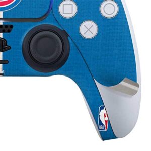 Skinit Gaming Decal Skin Compatible with PS5 and Compatible with PS5 Digital Edition DualSense Controller - Officially Licensed NBA Detroit Pistons Canvas Design