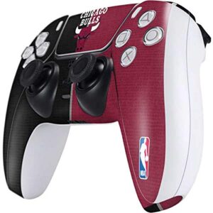 Skinit Decal Gaming Skin Compatible with PS5 Controller - Officially Licensed NBA Chicago Bulls Canvas Design