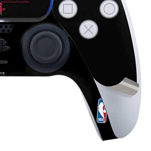 Skinit Gaming Decal Skin Compatible with PS5 and Compatible with PS5 Digital Edition DualSense Controller - Officially Licensed NBA Houston Rockets Standard - Black Design