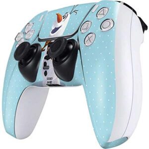 Skinit Decal Gaming Skin Compatible with PS5 Controller - Officially Licensed Disney Frozen Olaf Polka Dots Design