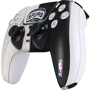 Skinit Gaming Decal Skin Compatible with PS5 and Compatible with PS5 Digital Edition DualSense Controller - Officially Licensed NBA San Antonio Spurs Canvas Design