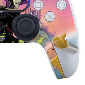 Skinit Decal Gaming Skin Compatible with PS5 and Compatible with PS5 Digital Edition DualSense Controller - Officially Licensed Disney Sleeping Beauty and Maleficent Design