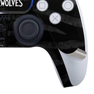 Skinit Gaming Decal Skin Compatible with PS5 and Compatible with PS5 Digital Edition DualSense Controller - Officially Licensed NBA Minnesota Timberwolves Black Animal Print Design