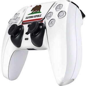 Skinit Decal Gaming Skin Compatible with PS5 and Compatible with PS5 Digital Edition DualSense Controller - Skinit Originally Designed California Republic Design