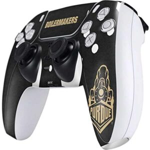 Skinit Decal Gaming Skin Compatible with PS5 Controller - Officially Licensed Purdue University Purdue University Signature Logo Design