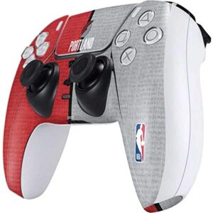 Skinit Decal Gaming Skin Compatible with PS5 Controller - Officially Licensed NBA Portland Trail Blazers Canvas Design