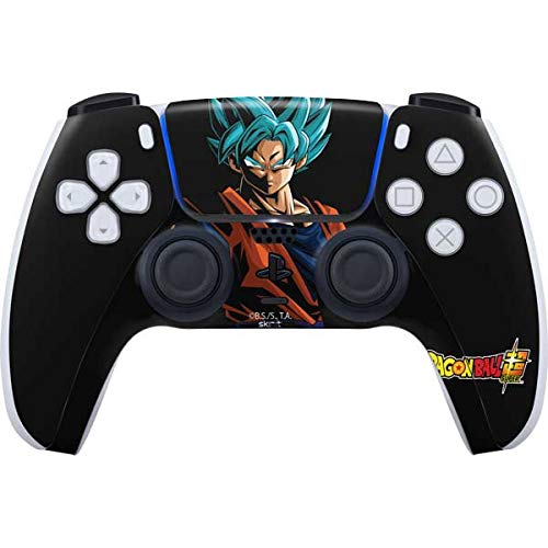 Skinit Decal Gaming Skin Compatible with PS5 and Compatible with PS5 Digital Edition DualSense Controller - Officially Licensed Dragon Ball Super Goku Design