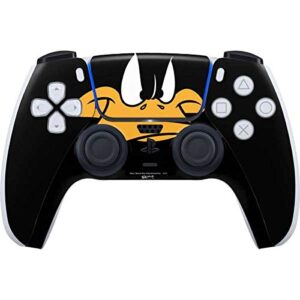 skinit gaming decal skin compatible with ps5 and compatible with ps5 digital edition dualsense controller - officially licensed warner bros daffy duck design