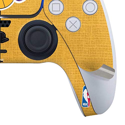 Skinit Decal Gaming Skin Compatible with PS5 Controller - Officially Licensed NBA Los Angeles Lakers Canvas Design