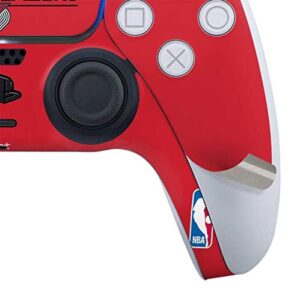 Skinit Gaming Decal Skin Compatible with PS5 and Compatible with PS5 Digital Edition DualSense Controller - Officially Licensed NBA Portland Trail Blazers Standard - Red Design