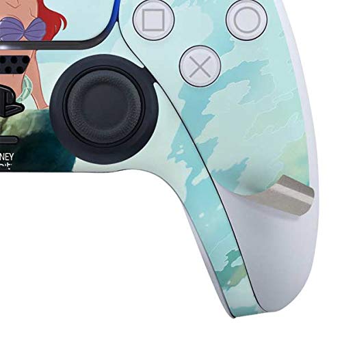 Skinit Decal Gaming Skin Compatible with PS5 and Compatible with PS5 Digital Edition DualSense Controller - Officially Licensed Disney Ariel Part of Your World Design