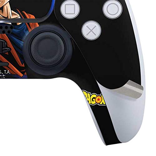 Skinit Decal Gaming Skin Compatible with PS5 and Compatible with PS5 Digital Edition DualSense Controller - Officially Licensed Dragon Ball Super Goku Design