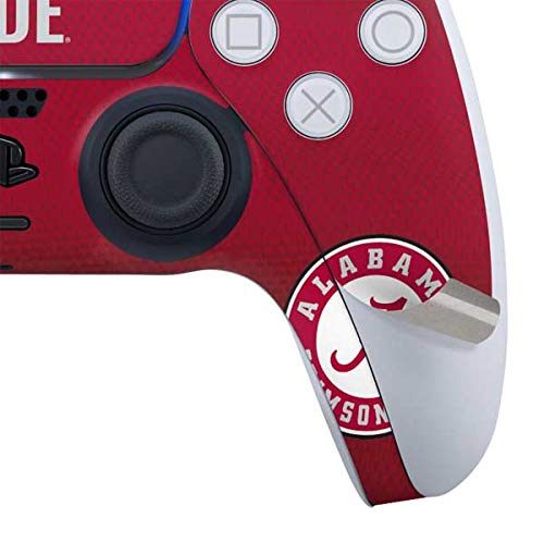 Skinit Decal Gaming Skin Compatible with PS5 and Compatible with PS5 Digital Edition DualSense Controller - Officially Licensed Alabama Crimson Pride Design