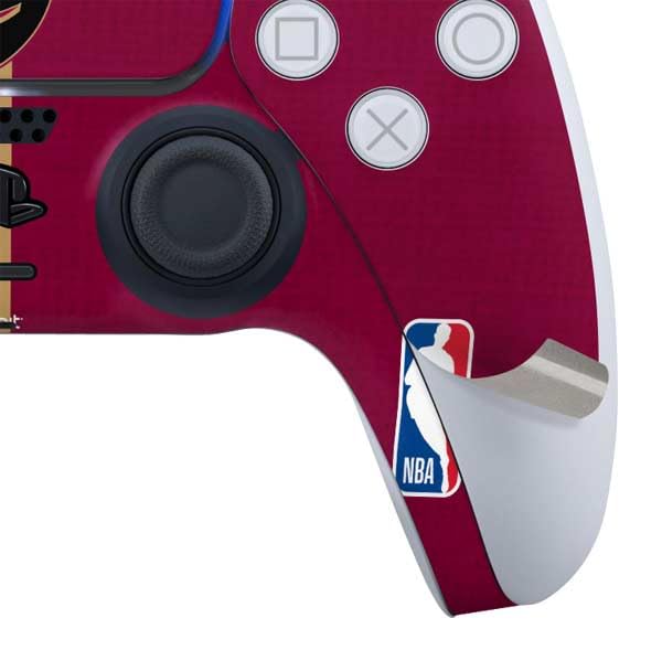 Skinit Decal Gaming Skin Compatible with PS5 Controller - Officially Licensed NBA Cleveland Cavaliers Canvas Design