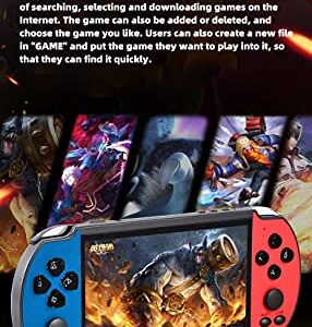 HLF 5.1-inch screen hd casual handheld game console with built-in 11000 vodeo games portable game retro nostalgic mp3 mp4 AV-out to TV game can be saved/added/deleted