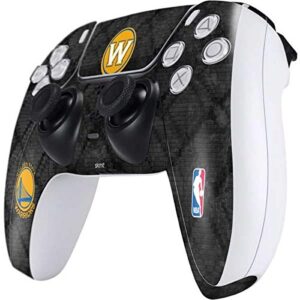 Skinit Gaming Decal Skin Compatible with PS5 and Compatible with PS5 Digital Edition DualSense Controller - Officially Licensed NBA Golden State Warriors Dark Rust Design