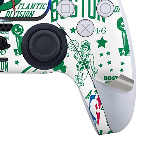 Skinit Gaming Decal Skin Compatible with PS5 and Compatible with PS5 Digital Edition DualSense Controller - Officially Licensed NBA Boston Celtics Historic Blast Design