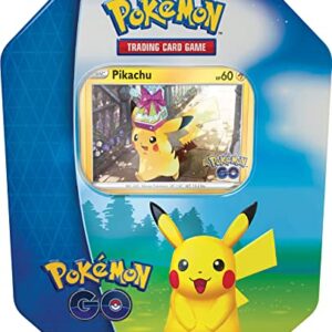 Pokémon TCG: GO Tin - Pikachu (2 Foil Cards & 4 Booster Packs)