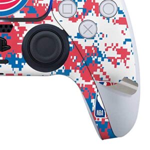 Skinit Decal Gaming Skin Compatible with PS5 Controller - Officially Licensed NBA Detroit Pistons Digi Camo Design