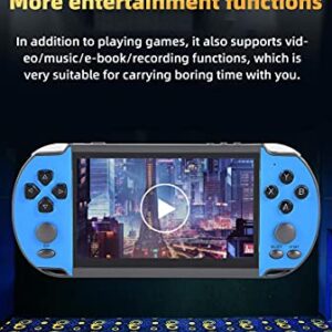 HLF 5.1-inch screen hd casual handheld game console with built-in 11000 vodeo games portable game retro nostalgic mp3 mp4 AV-out to TV game can be saved/added/deleted