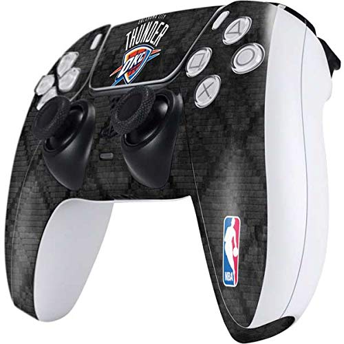 Skinit Decal Gaming Skin Compatible with PS5 Controller - Officially Licensed NBA Oklahoma City Thunder Dark Rust Design