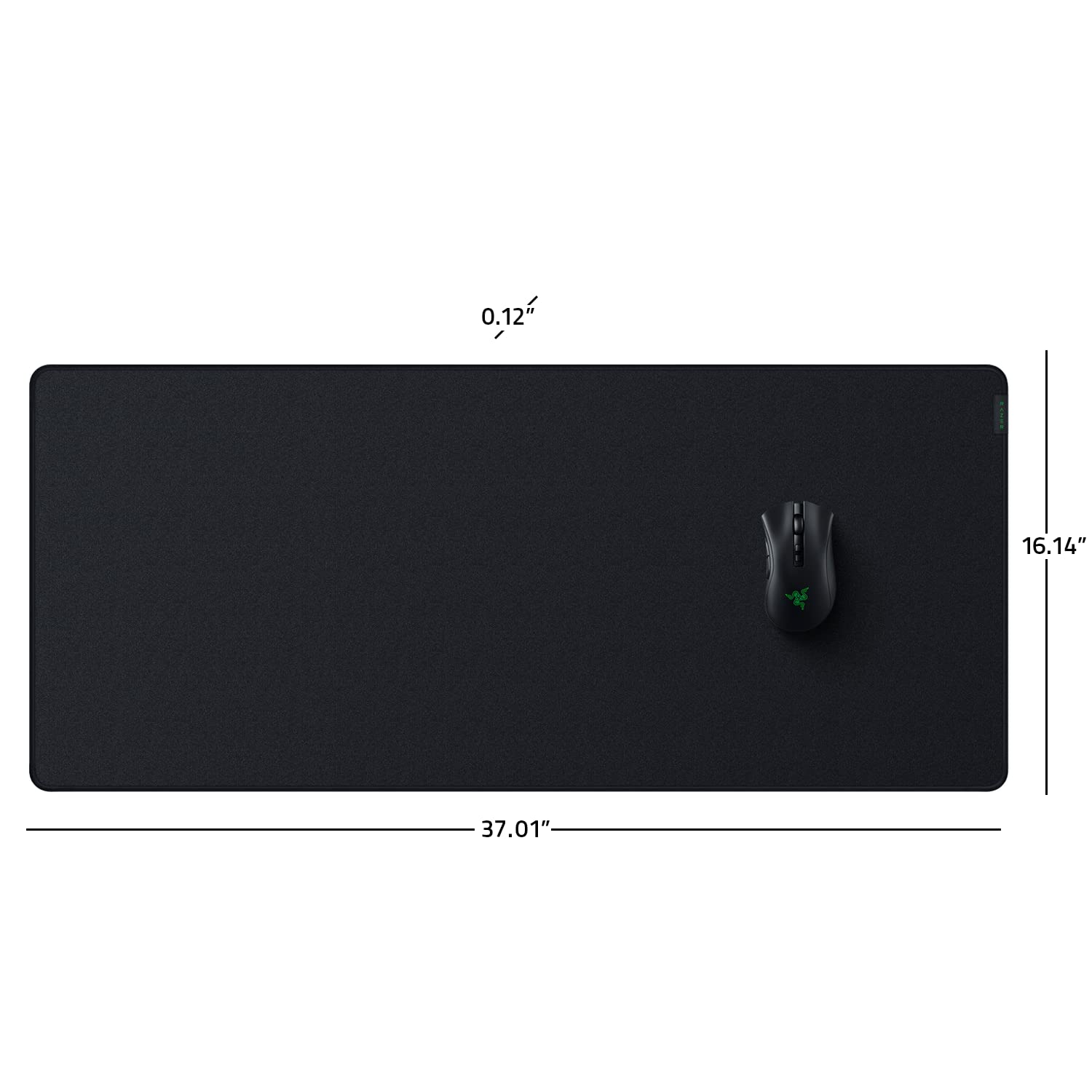 Razer Strider Chroma Hybrid Gaming Mouse Mat Chroma RGB: Hybrid Soft/Hard Mat - 19 Chroma RGB Lighting Zones - Warp and Water-Resistant - Anti-Slip Base - Seamless Edges