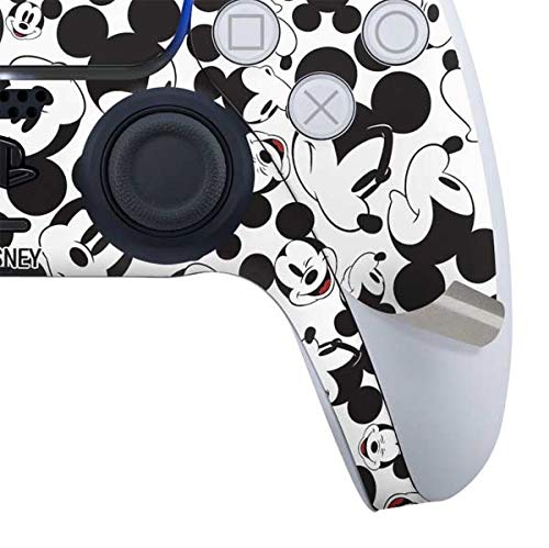 Skinit Decal Gaming Skin Compatible with PS5 Controller - Officially Licensed Disney Mickey Mouse Face Pattern Design